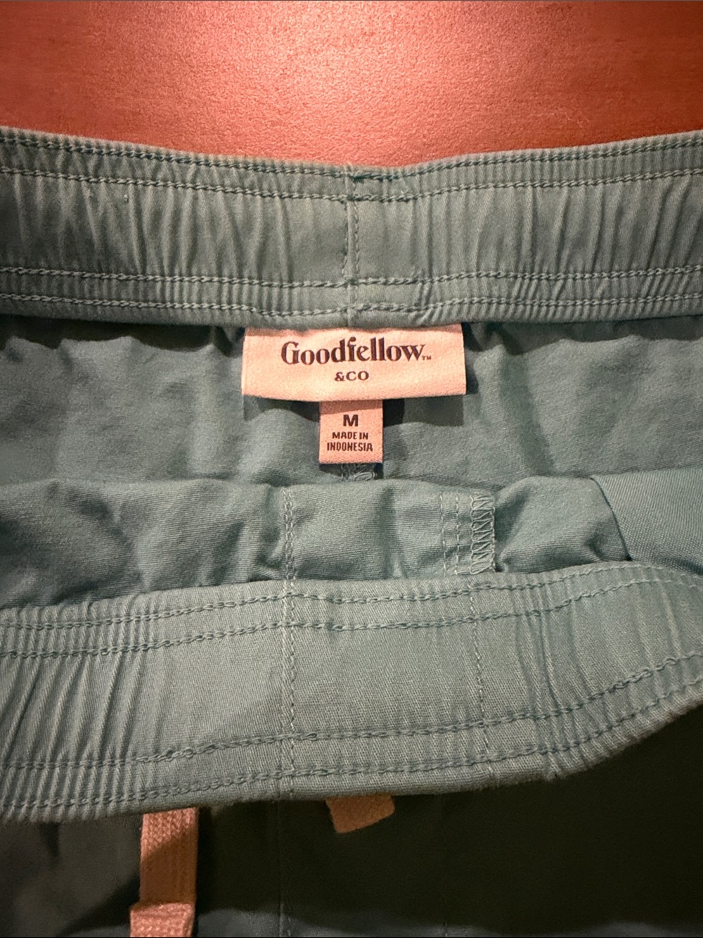 Goodfellow & Co Teal Shorts with Contrast Drawstring - Picture 2 of 3